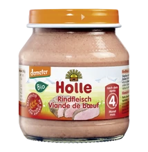 Holle Bio Marhahús - üveges bébiétel - Demeter 125g 5 hónapos kortól