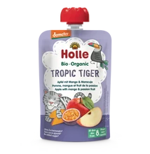 Holle Bio Tropic Tiger - Tasak Alma mangóval és maracujával - Demeter 100g 8 hónapos kortól