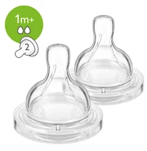 Philips AVENT Classic+ Anti-colic etetőcumi 2 lyukú, 1 hó 2db/csomag