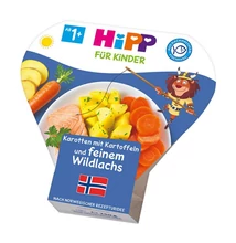HiPP Menü Sárgarépa-Burgonya-Lazac 1-3 éves kor között 250g