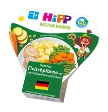 HiPP BIO Menü Zöldséges-húsos, burgonyakockákkal és borsóval 1-3 éves kor között 250g