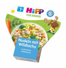 HiPP Menü Lazac tésztával zöldfűszeres tejszínes mártásban 1-3 éves kor között 250g