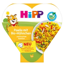 HiPP BIO Menü Paella rizs zöldségekkel és csirkehússal 1 éves kortól 250g