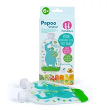 P&M Papoo Original tasak bébiételekhez, elefánt 150ml, 6 db
