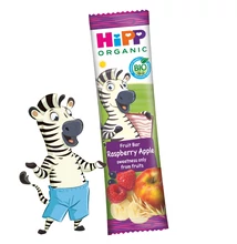 HiPP BIO Gyümölcsszelet Málna-banán-alma 1 éves kortól 23g HiPP BIO Gyümölcsszelet Málna-banán-alma 1 éves kortól 23g