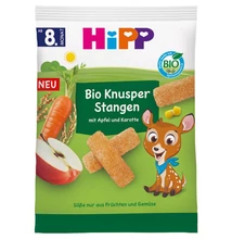 HiPP Bio Ropogós rudak almával és sárgarépával 8 hónapos kortól 30g