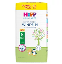 HiPP Babysanft Pelenka 6 Extra nagy 52db, 13kg felett 