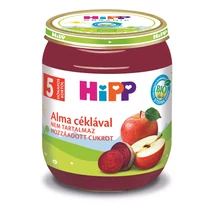 HiPP BIO alma céklával gyümölcs- és zöldségkészítmény bébidesszert 5 hónapos kortól 125g