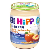 HiPP Jó Éjt Papi BIO almás-őszibarackos tejbegríz bébidesszert 6 hónapos kortól 190g HiPP Jó Éjt Papi BIO almás-őszibarackos tejbegríz bébidesszert 6 hónapos kortól 190g