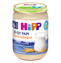 HiPP Jó Éjt Papi BIO natúr tejbegríz bébidesszert 6 hónapos kortól 190g