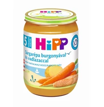 HiPP Sárgarépa burgonyával és vadlazaccal bébiétel 5 hónapos kortól 190 g HiPP Sárgarépa burgonyával és vadlazaccal bébiétel 5 hónapos kortól 190 g