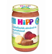 HiPP BIO céklafőzelék almával és marhahússal bébiétel 8 hónapos kortól 220g