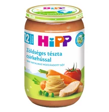 HiPP BIO zöldséges tészta csirkehússal bébiétel 12 hónapos kortól 220g
