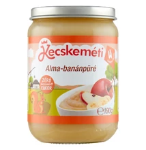 Kecskeméti Alma-banánpüré bébiétel 4 hónapos kortól 190g
