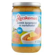 Kecskeméti sütőtök burgonyával és marhahússal bébiétel 8 hónapos kortól 220g