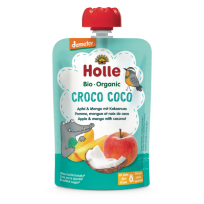 Holle Bio Croco Coco - Tasak alma mangóval és kókusszal - Demeter 100g 8 hónapos kortól