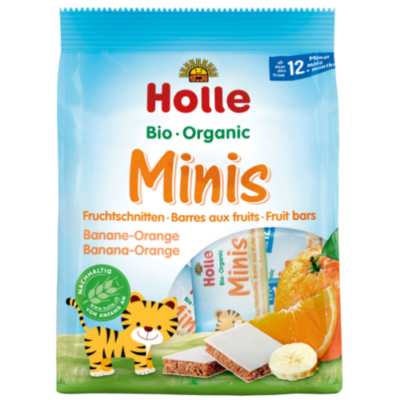 Holle Bio Gyümölcsszelet mini, banán-narancs 100g 12 hónapos kortól