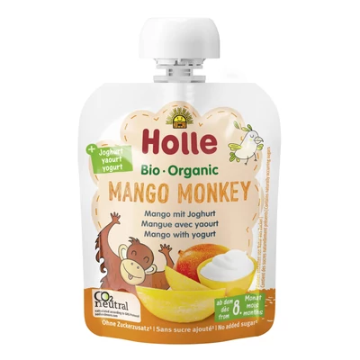 Holle Bio MANGO MONKEY mangó joghurttal - Demeter 85g 8 hónapos kortól