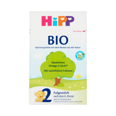 HiPP 2 BIO tejalapú anyatej-kiegészítő tápszer 6 hónapos kortól 2 x 300 g (600 g)