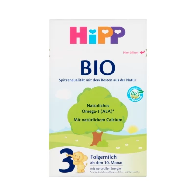 HiPP 3 BIO tejalapú anyatej-kiegészítő tápszer 10 hónapos kortól 2 x 300g (600g)