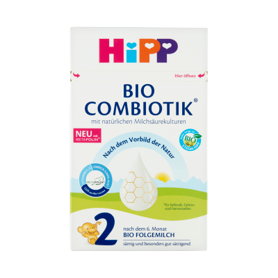 HiPP 2 Bio Combiotik tejalapú anyatej-kiegészítő tápszer 6 hónapos kortól 600g