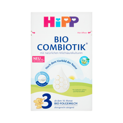 Hipp 3 BIO Combiotik tejalapú anyatej-kiegészítő tápszer 10 hónapos kortól 600g