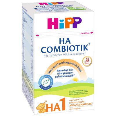 HiPP HA1 Combiotik Hypoallergén tejalapú anyatej-helyettesítő tápszer újszülött kortól 600g