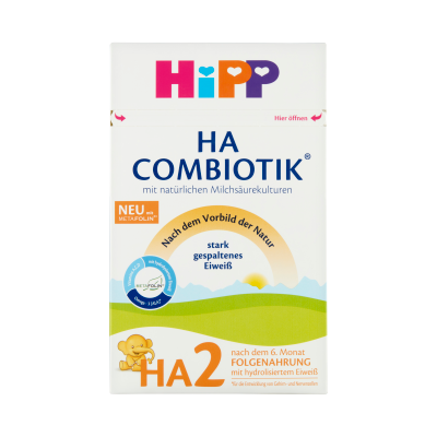 HiPP HA2 Combiotik tejalapú anyatej-kiegészítő tápszer hidrolizált fehérjével 6 hónapos kortól 600 g