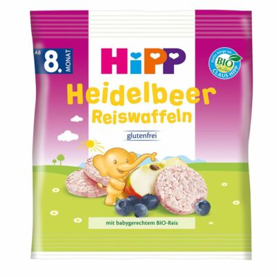 HiPP BIO almás-áfonyás rizskorong 8 hónapos kortól 30g