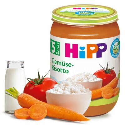 HiPP BIO Zöldséges rizottó 5 hónapos kortól 190g