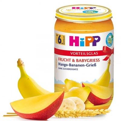 HiPP BIO Mangó-banán búzadarával 6 hónapos kortól 250g