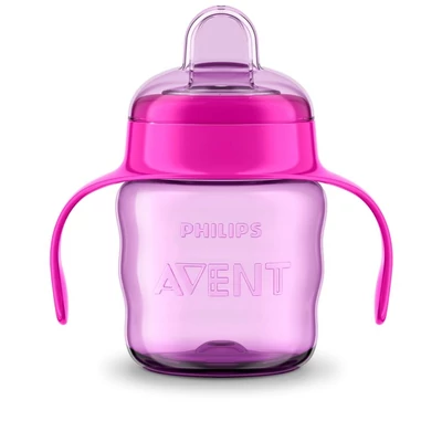 Philips AVENT Itatópohár Classic 200 ml itatófüllel lányos 6+