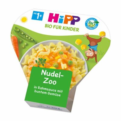 HiPP BIO Menü Állatos tészta tejszínes szószban zöldségekkel 1-3 éves kor között 250g