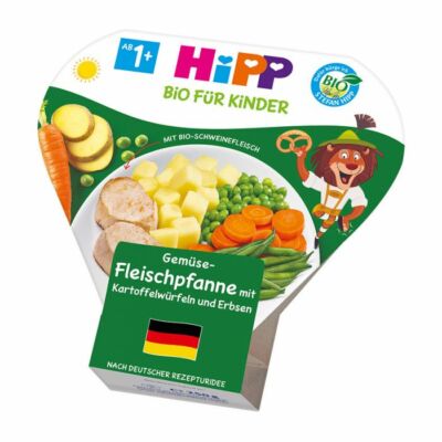 HiPP BIO Menü Zöldséges-húsos, burgonyakockákkal és borsóval 1-3 éves kor között 250g