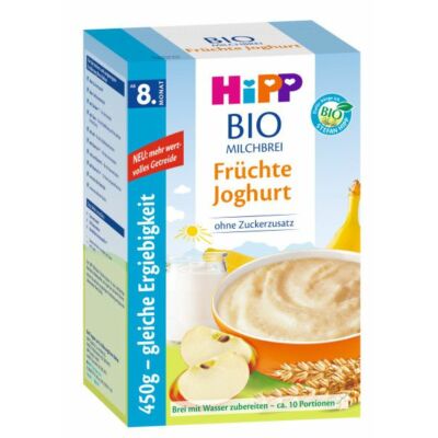 HiPP BIO Tejpép Gyümölcsös-joghurtos 450g 8 hónapos kortól