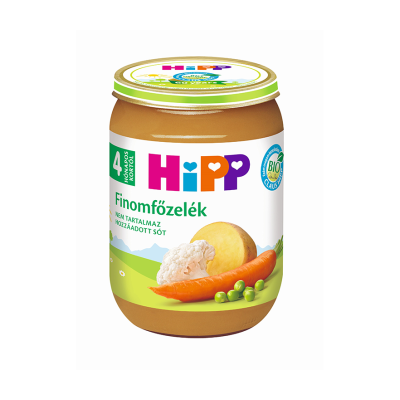 HiPP BIO finomfőzelék babáknak 4 hónapos kortól 190g