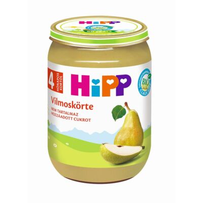 HiPP BIO Vilmoskörte bébiétel 190g 4 hónapos kortól