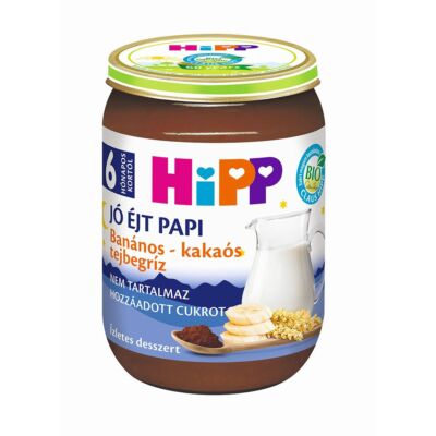 HiPP BIO Banános-kakaós tejbegríz 6 hónapos kortól