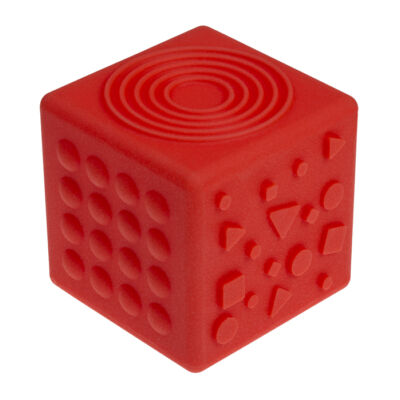 TULLO Készségfejlesztő kocka, piros, 0+ hó