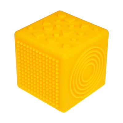 TULLO Készségfejlesztő kocka, sárga, 0+ hó